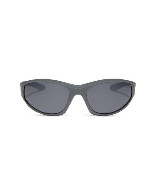 DIFF Gray Lightning 64Mm Oval Sunglasses