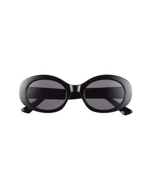 DIFF Black Delaney 52Mm Oval Sunglasses