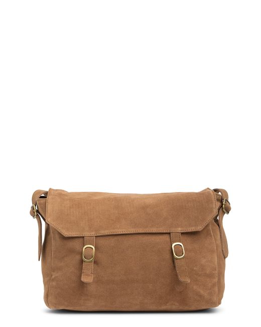 Urban Outfitters Brown Zahara Suede Messenger Bag