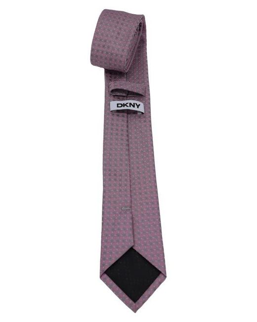 DKNY Purple Geometric Tie for men