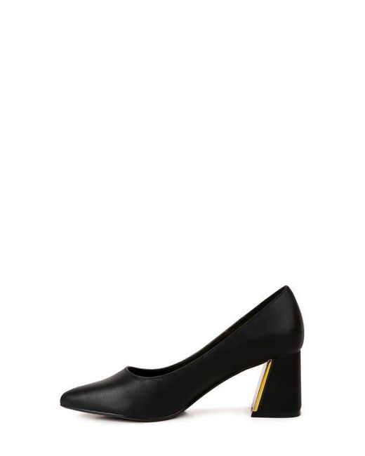 LONDON RAG Black Casey Pump