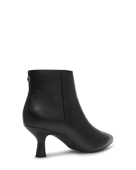 Anne Klein Black Francesca Kitten Heel Bootie