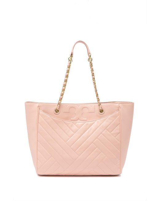 Tory Burch Pink Alexa Quilted Tote