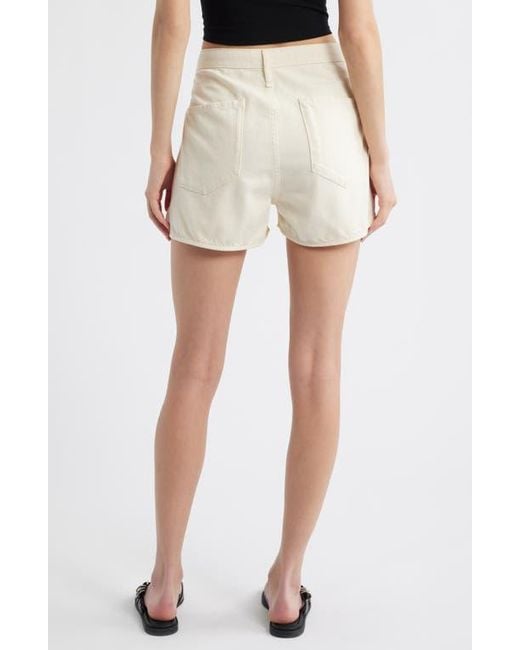 Rag & Bone Natural Nolan Drawstring Denim Shorts