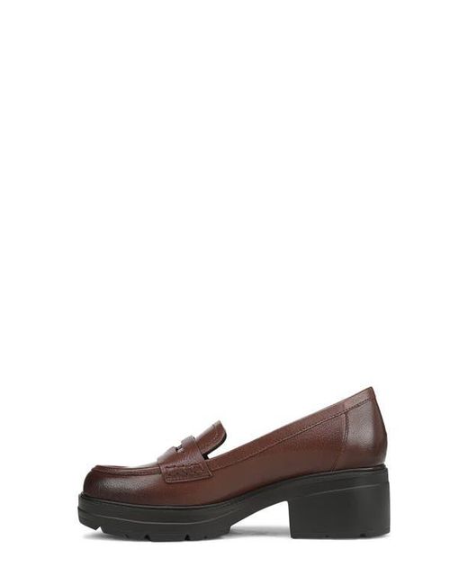 Naturalizer Brown Penny Loafer Platform Pump
