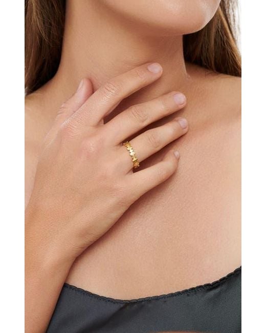 DEVATA Metallic Oval Link Band Ring