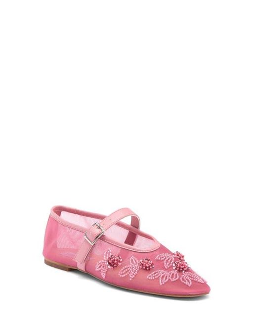 【Steve Madden】Dreaming メッシュ メリージェーン／ビジュー Steve Madden Women's Dreaming Beaded Mesh Mary Jane Flats