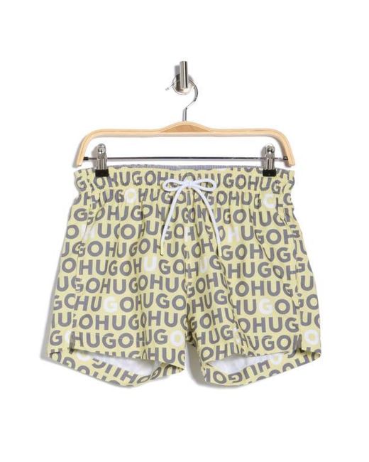 Boss Multicolor Tortuga Abstract Logo Swim Trunks for men