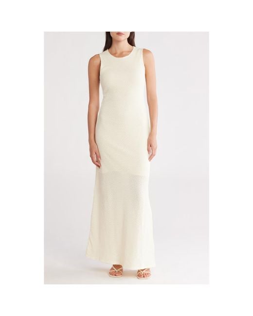 Rag & Bone Natural Carine Texture Knit Maxi Dress