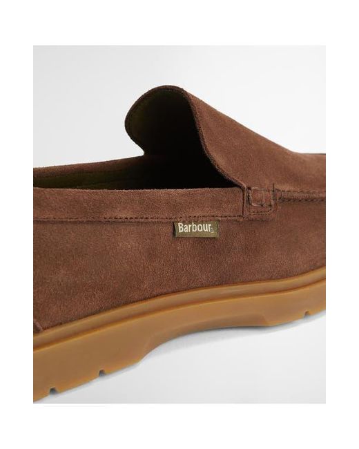 Barbour Brown Carty Moc Toe Loafer for men