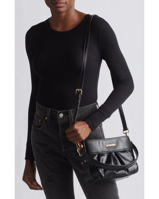 Love Moschino Black Borsa Faux Leather Handbag