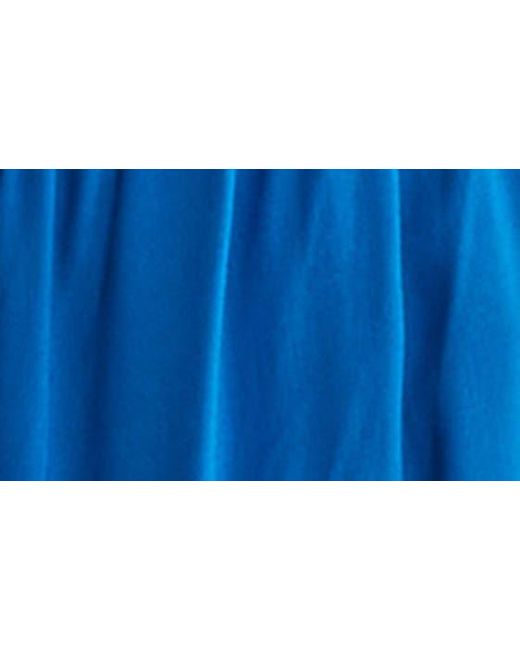 Boho Me Blue Cutout Tiered Midi Dress