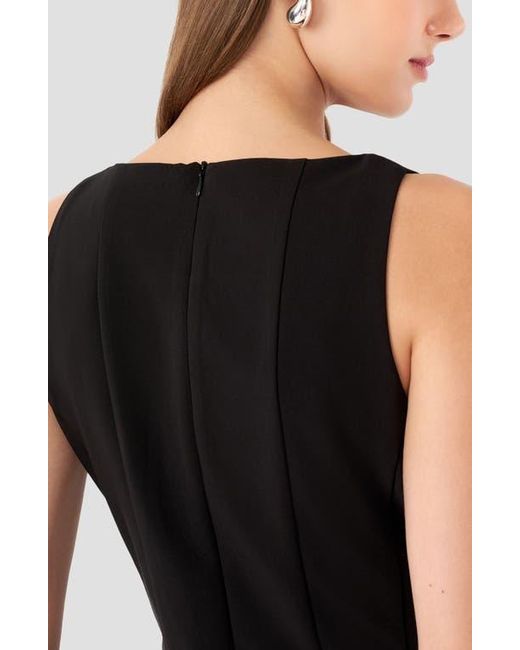 silk mini dress with lace Black Silk Short Sleeve Dress With Black Lace Details