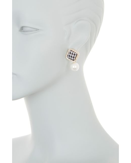 Tasha Multicolor Crystal & Imitation Pearl Drop Earrings