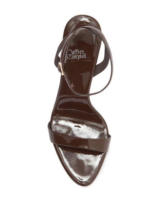 Jeffrey Campbell Metallic Blossmz Ankle Strap Satin Sandal