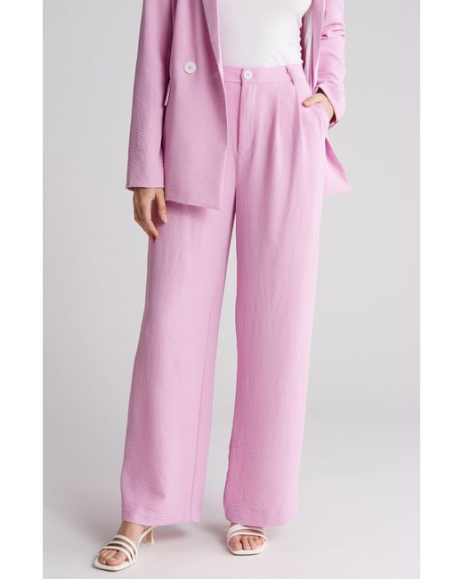Laundry by Shelli Segal Pink Airflow Wide Leg Trousers