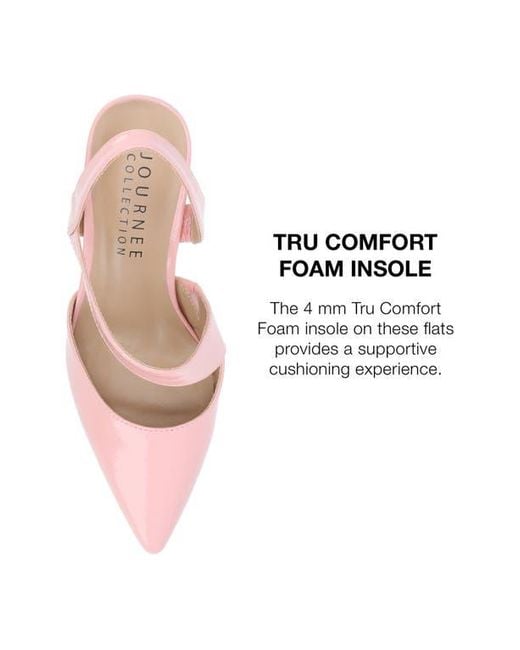 Journee Collection Pink Scarlett Pointed Toe Pump