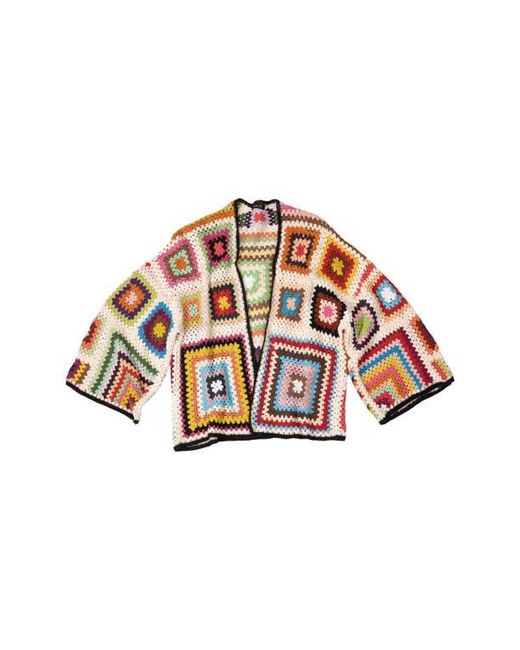 Saachi Natural Granny Crochet Jacket