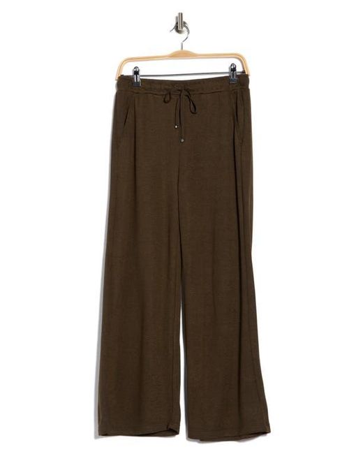 Max Studio Brown Crop Drawstring Pants