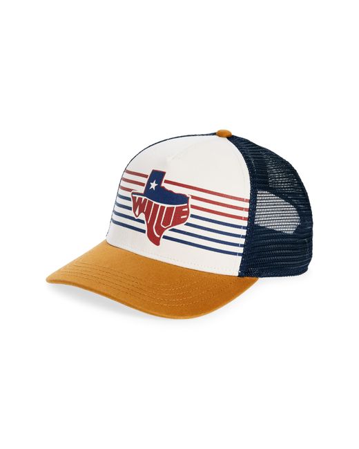 American Needle Blue Willie Nelson Sinclair Trucker Hat for men
