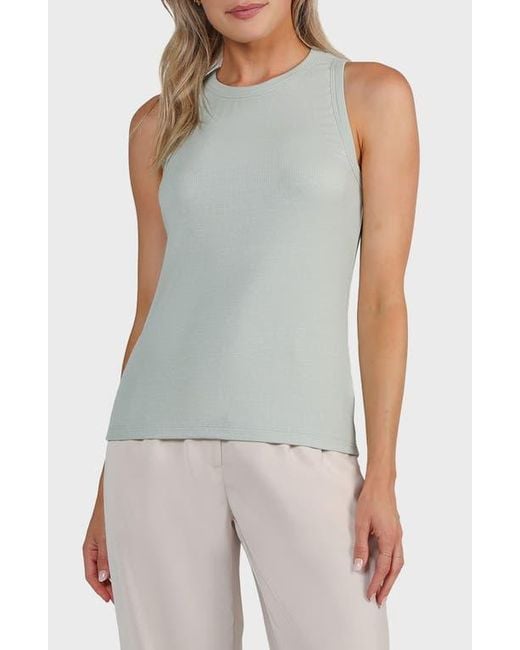 Matty M Blue Ribbed Tank