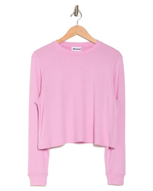 Abound Pink Easy Cozy Crew Pajama Sweatshirt