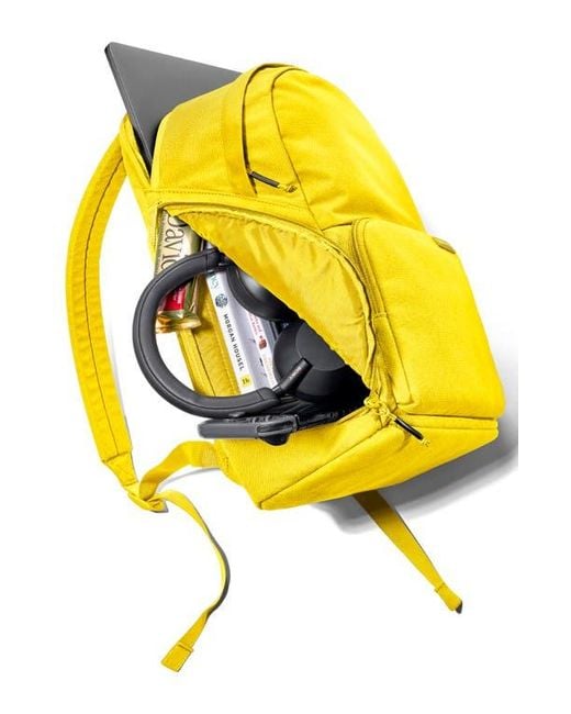 Brevite Yellow The Water Resistant Backpack