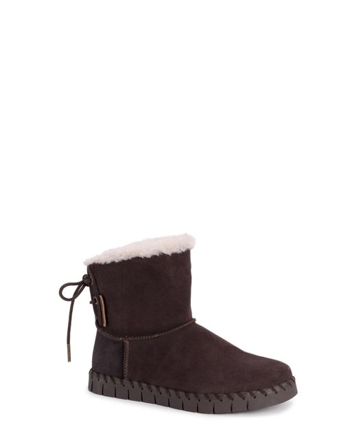 Muk Luks Brown Albany Faux Shearling Lined Boot