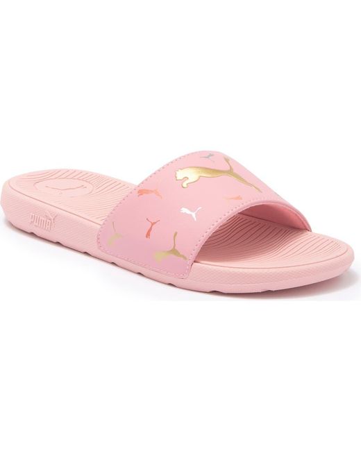PUMA Pink Cool Cat 2.0 Toss Slide Sandal