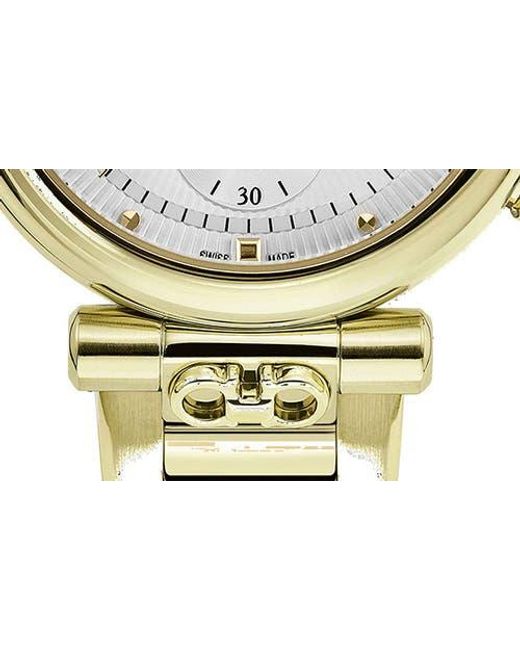 Ferragamo Metallic Ora Chronograph Bracelet Watch, 40Mm
