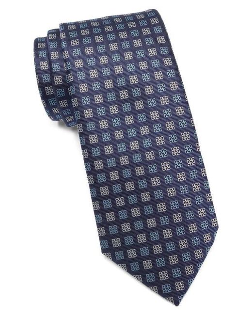 Tom Baine Blue Box Grid Tie for men