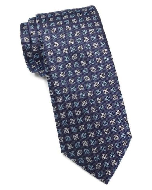 Tom Baine Blue Box Grid Tie for men