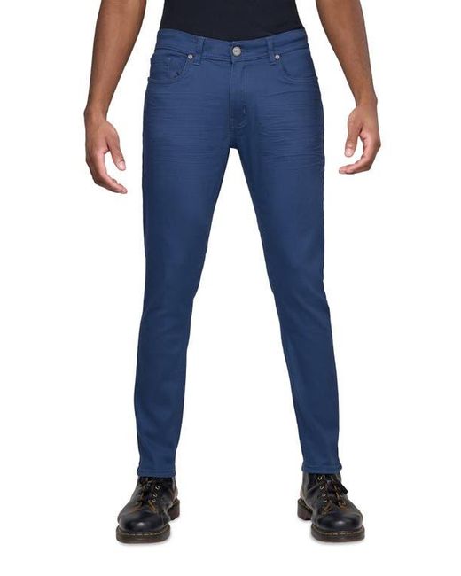 Xray Jeans Blue Cotton-Blend Twill Skinny Jeans for men