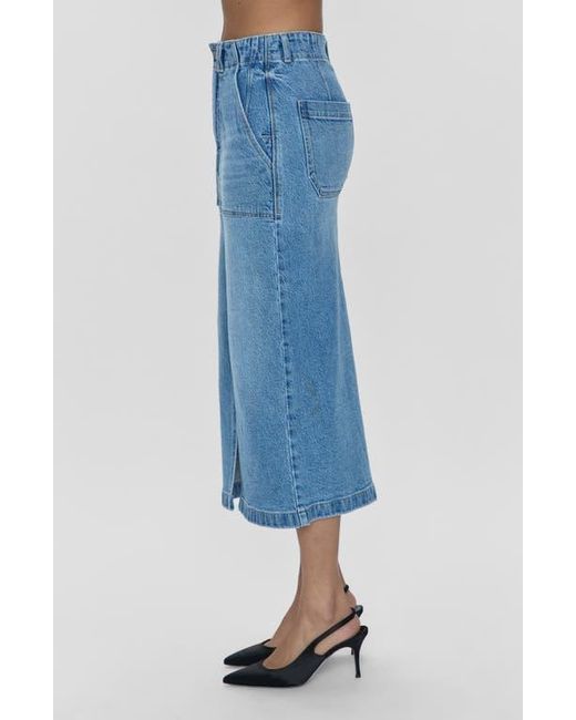 Pistola Blue Sammie Carpenter High Waist Denim Midi Skirt