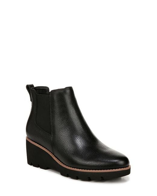 Vionic Black Aliso Wedge Chelsea Boot