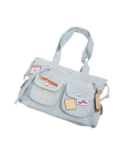 True Religion White Multipatch Tote