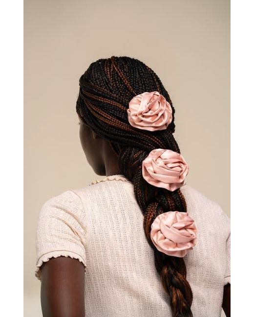 Kitsch Pink Rosette Cloud Hair Clip