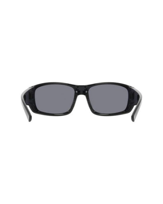 Dragon Black 64Mm Oversize Rectangular Sunglasses for men