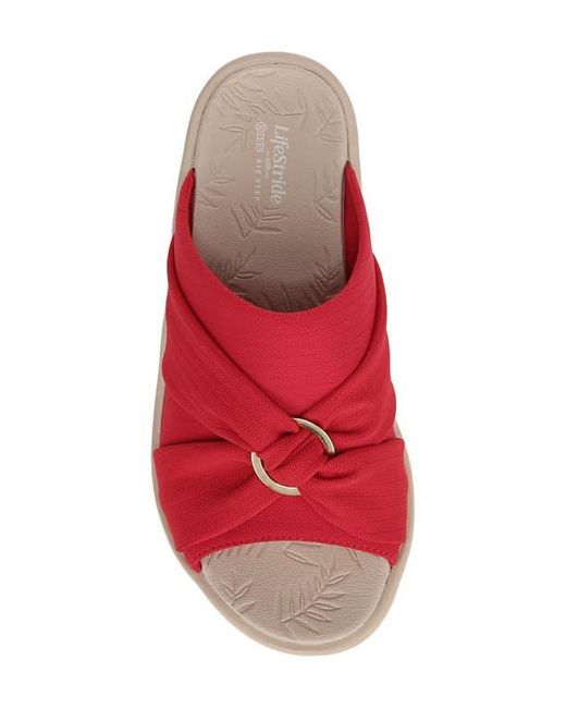 LifeStride Red Serenade Slide Sandal