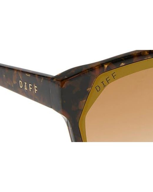 DIFF Brown Gia 62Mm Oversize Square Sunglasses