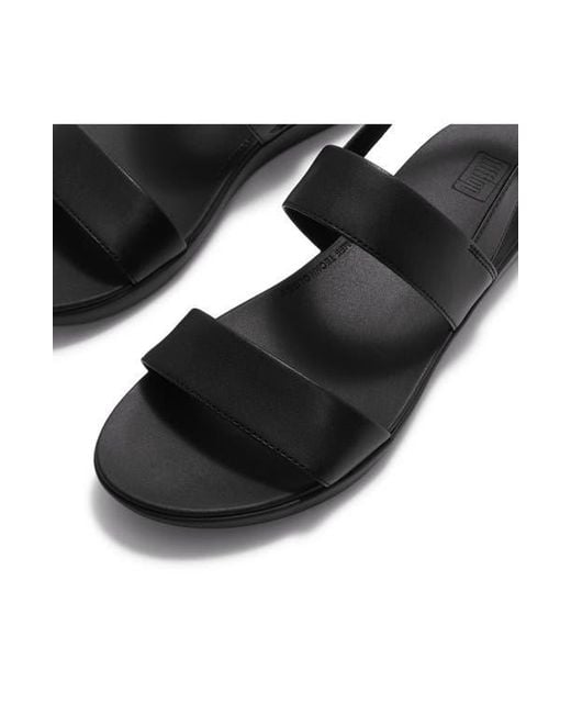 Fitflop Black Flowform Platform Sandal