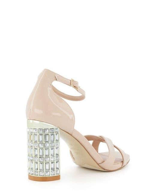 Dune Natural Malena Square Toe Sandal