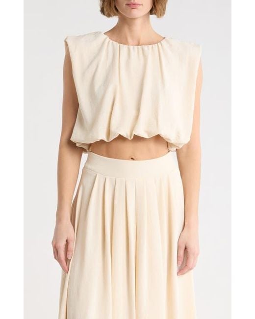 Blu Pepper Natural Bubble Hem Top