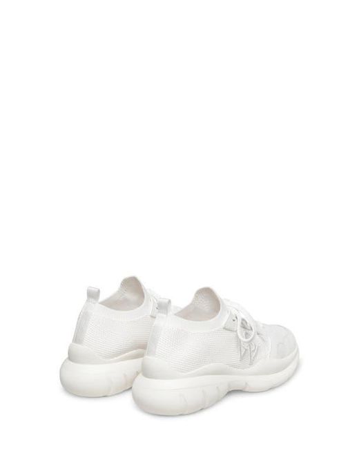 Stuart Weitzman White 5050 Knit Sneaker