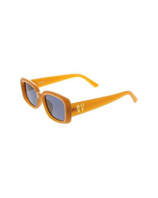 Roxy Blue 51Mm Slim Rectangle Sunglasses