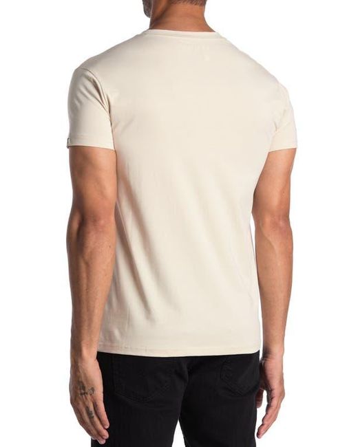 Xray Jeans White Short Sleeve Henley for men
