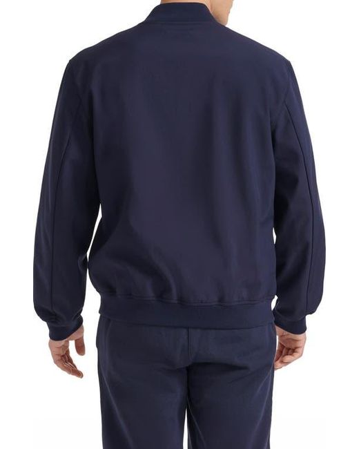 Champion Blue Softshell Varsity Bomber Jacket for men