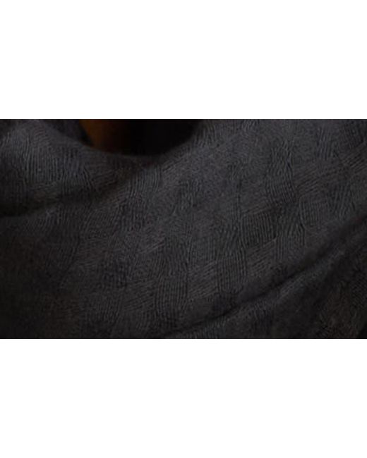 Longchamp Blue Textured Scarf