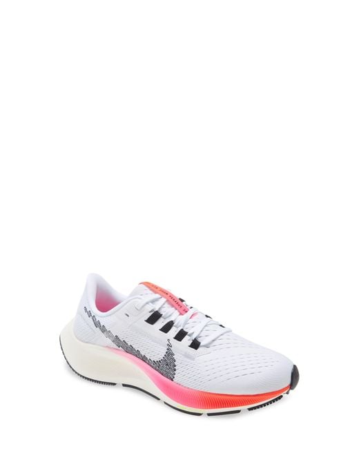 Nike Air Zoom Pegasus 38 Running Shoe In White/black/grey/pink At Nordstrom  Rack | Lyst