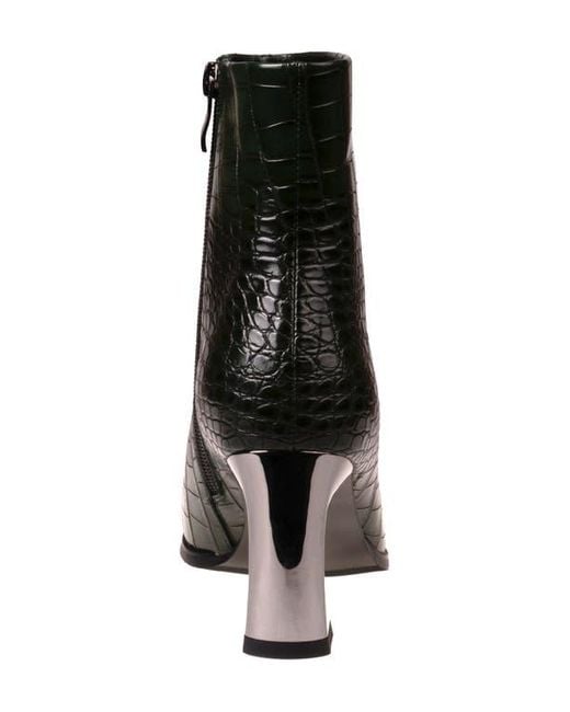 Ninety Union Black Lima Croc Embossed Boot